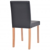 Τραπεζαρία & Καρέκλες 7 τεμ. Μαύρα Συνθετικό Δέρμα / Ξύλο Δρυός