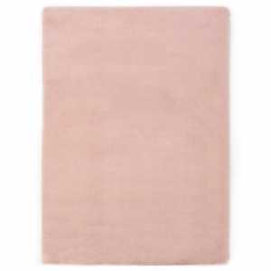 Χαλί Ροζ Παστέλ 160 x 230 εκ. από Συνθετική Γούνα Κουνελιού
