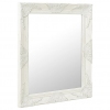 Καθρέφτης Τοίχου με Μπαρόκ Στιλ Λευκός 50 x 60 εκ.