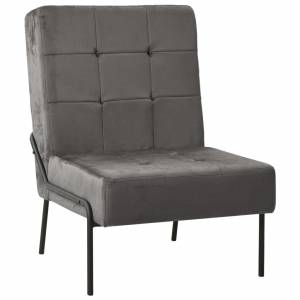 Καρέκλα Relax Σκούρο Γκρι 65 x 79 x 87 εκ. Βελούδινη