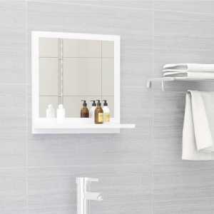 Καθρέφτης Μπάνιου Λευκός 40 x 10,5 x 37 εκ. Μοριοσανίδα