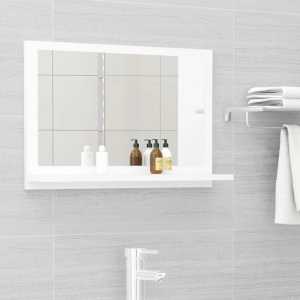 Καθρέφτης Μπάνιου Λευκός 60 x 10,5 x 37 εκ. Μοριοσανίδα