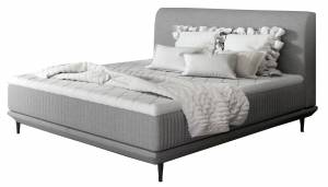 Επενδυμένο κρεβάτι Wavy με στρώμα και ανώστρωμα-180 x 200-Gkri Anoixto
