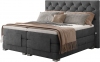 Επενδυμένο κρεβάτι Clover με στρώμα και ανώστρωμα-Anthraki-160 x 200