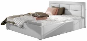 Επενδυμένο κρεβάτι Ross-140 x 200-Leuko-Με μηχανισμό ανύψωσης