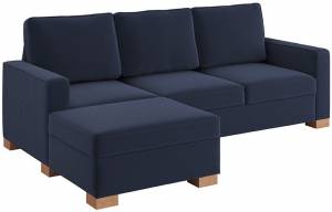 Γωνιακός καναπές Noel-Δεξιά-Μπλε Σκούρο