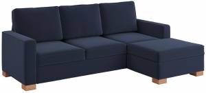 Γωνιακός καναπές Noel-Αριστερή-Μπλε Σκούρο