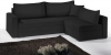 Γωνιακός καναπές Kleio-195φ 140β-Μαύρο