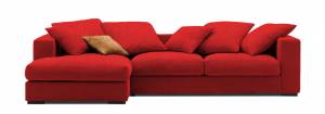 Γωνιακός καναπές Pilo-Προσαρμόσιμη-225φ 145β εκ.-Κόκκινο (Star4623)