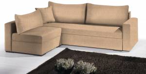 Γωνιακός καναπές Kleio-215φ 160β-Sand