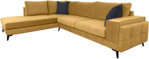 Γωνιακός καναπές Siena-Moustardi-Δεξιά