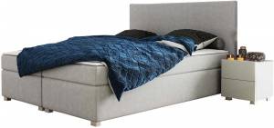 Επενδυμένο κρεβάτι Simple-Gkri Anoixto-140 x 200
