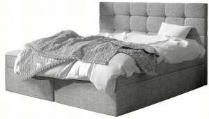 Επενδυμένο κρεβάτι Luanda-160 x 200-Gkri Anoixto