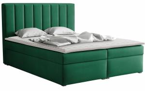 Επενδυμένο κρεβάτι ideal Box-Prasino-140 x 200