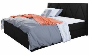 Επενδυμένο κρεβάτι Fado III με στρώμα και ανώστρωμα-140 x 200-Mauro