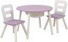 Τραπεζαρία KidKraft Round Table and 2 Chair Set-Lila