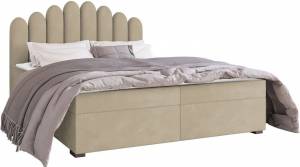 Επενδυμένο κρεβάτι Boss-160 x 200 εκ.-Ekrou
