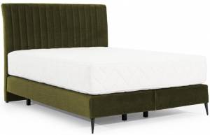 Επενδυμένο κρεβάτι Ivy με στρώμα-Ladi-140 x 200 εκ.