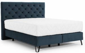 Επενδυμένο κρεβάτι Vanessa με στρώμα-Mple-180 x 200 εκ.