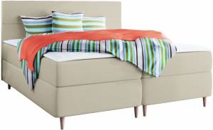 Επενδυμένο κρεβάτι Flo με στρώμα και ανώστρωμα-Mpez-140 x 200