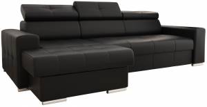 Γωνιακός καναπές April mini  LTHR-Mauro-Αριστερή