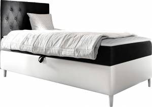 Επενδυμένο κρεβάτι Junior Filip I-Mauro-Μήκος: 90 εκ.-Aristera
