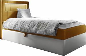 Επενδυμένο κρεβάτι Junior Gold I-Portokali-100 x 200-Deksia