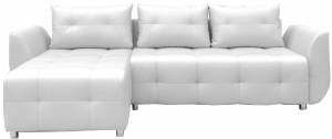 Γωνιακός καναπές Marten-Λευκό