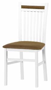 Καρέκλα Wallace-Λευκό - Καφέ
