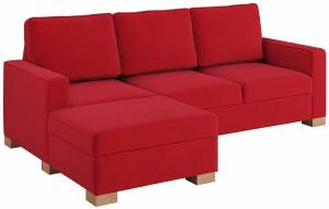 Γωνιακός καναπές Noel-Δεξιά-Κόκκινο