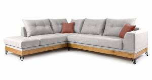 Γωνιακός καναπές -Leuko-Αριστερή