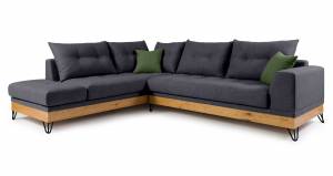 Γωνιακός καναπές -Anthraki-Αριστερή