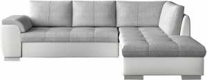 Γωνιακός καναπές Δεξιά-Leuko - Gkri anoixto