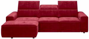 Γωνιακός καναπές Αριστερή-Kokkino