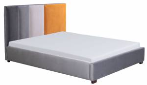 Επενδυμένο κρεβάτι 140 x 200-Χωρίς μηχανισμό ανύψωσης