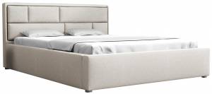 Επενδυμένο κρεβάτι 140 x 200-Ekrou