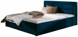 Επενδυμένο κρεβάτι 140 x 200-Mple-Χωρίς μηχανισμό ανύψωσης