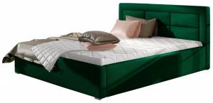 Επενδυμένο κρεβάτι 180 x 200-Prasino-Χωρίς μηχανισμό ανύψωσης