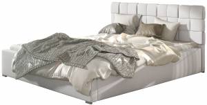 Επενδυμένο κρεβάτι 140 x 200-Χωρίς μηχανισμό ανύψωσης-Leuko
