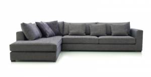 Γωνιακός καναπές Δεξιά-270φ 210β-Γκρι Χρώμιο