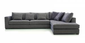 Γωνιακός καναπές Αριστερή-290φ 230β-Γκρι Χρώμιο