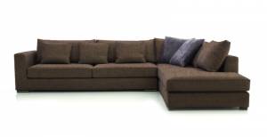 Γωνιακός καναπές Αριστερή-270φ 210β-Σοκολατί
