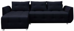 Γωνιακός καναπές -Μαύρο