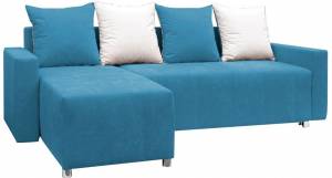 Γωνιακός καναπές -Γαλάζιο