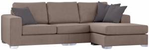Γωνιακός καναπές -260 x 160-Χωρίς Μπαούλο-Mocca