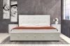 Κρεβάτι διπλό 160x200 PU λευκό ματ+αποθηκευτικό χώρο με ανατομικές τάβλες