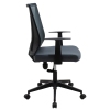 Καρέκλα γραφείου διευθυντή με ύφασμα mesh χρώμα μαύρο - γκρι