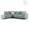 Γωνιακός καναπές δεξιά γωνία ύφασμα Ciel-Cream 290x235x95εκ