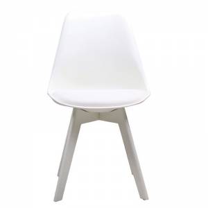 Καρέκλα PP Άσπρο / Μονταρισμένη Ταπετσαρία