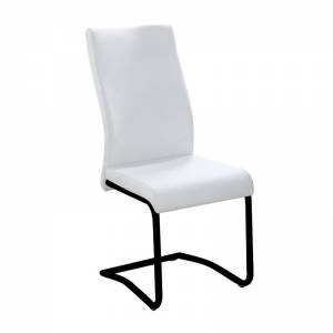Καρέκλα Μέταλλο Βαφή Μαύρο - PVC Εκρού